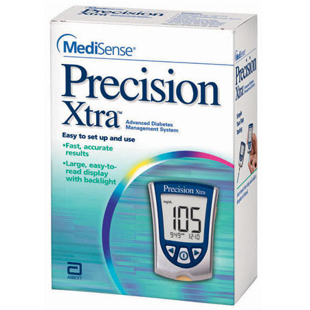 Precision Xtra Blood Glucose Meter, 0.6μL Sample Volume