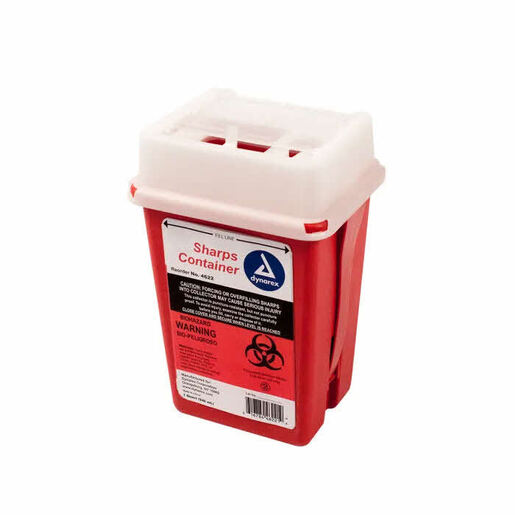 Dynarex Sharps Container, Slide Lid, 1qt