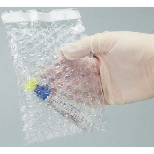 Self-Seal Transport Bubble Bag, 5.5in H x 4in W, Polyethylene Resin, Clear