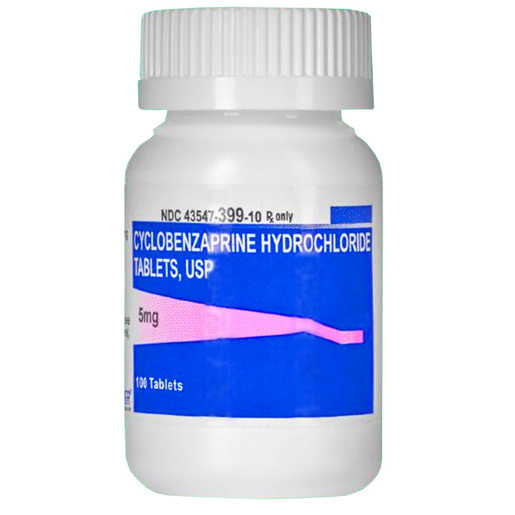 Cyclobenzaprine, 5mg, 100 Tablets