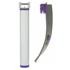 IntuBrite™ Laryngoscope Blades and Handles, Disposable, Dual LED, Mac