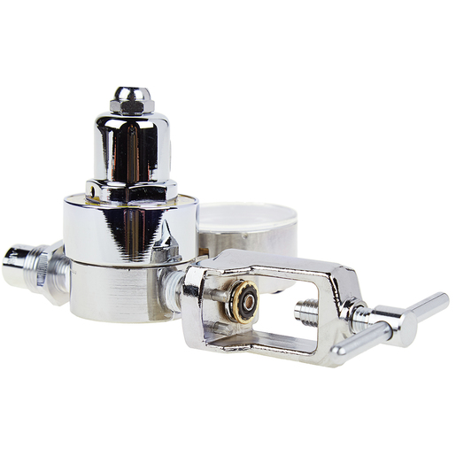 Medical Air Regulator, 3000psi, Chrome-plated Brass Body, CGA 950, Yoke Connection