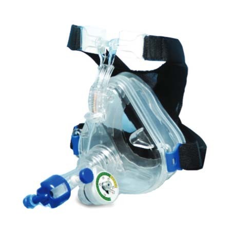 Flow-Safe II® CPAP with Large Adult Deluxe Mask with Straight Swivel Port, Head Harness