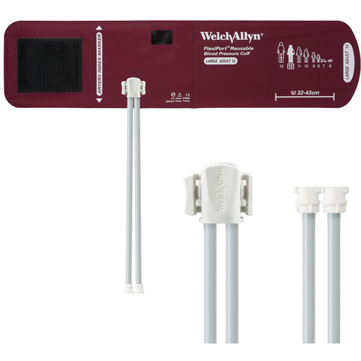FlexiPort® Reusable Blood Pressure Cuffs with 2-Tube Locking Type Connectors