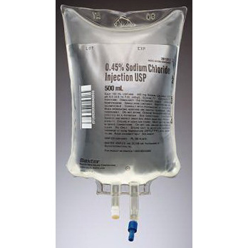 Iv Solution Sodium Chloride 0 45 500ml Bag Bound Tree