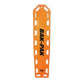 Bak-Pak II™ Long Spine Immobilization Board with Straps, 72in x 16in x 1.13in, Orange