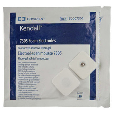 Kendall™ Biotac™ 7305 Series Foam Electrodes, 1.75in x 1.875in, Adult