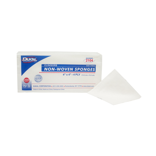 Gauze Sponge, 4-ply, 4in x 4in