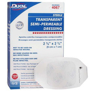 Semi-permeable Dressings, 2-3/8in x 2-3/4in