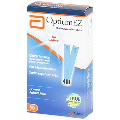 Optium EZ Glucose Test Strips *Not Approved Multi Patient Use*