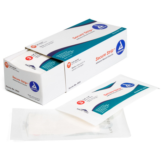 Secure Strip™ Wound Closure Strips, Non-Woven, 1/4in x 3in