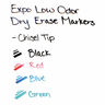Dry Erase Marker Starter Set, Broad Chisel Tip, Assorted Colors