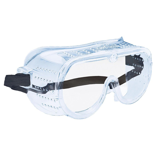 Ultra Soft Safety Goggles, Injection-Molded Lens, Perforated Side Walls