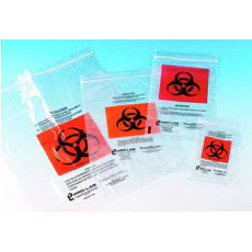 TransVelope Biohazard Specimen Bags with Documentation Pocket, 6in x 9in