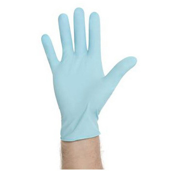 Nitrile Exam Gloves, 9.5in L, Blue