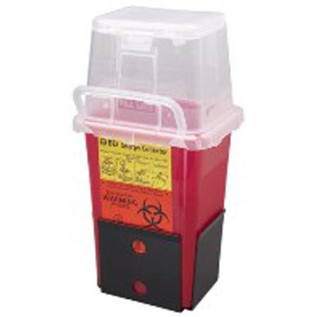 One-Piece Cup Style Bracket, Black, for 1 and 1.5 quart Sharps Containers