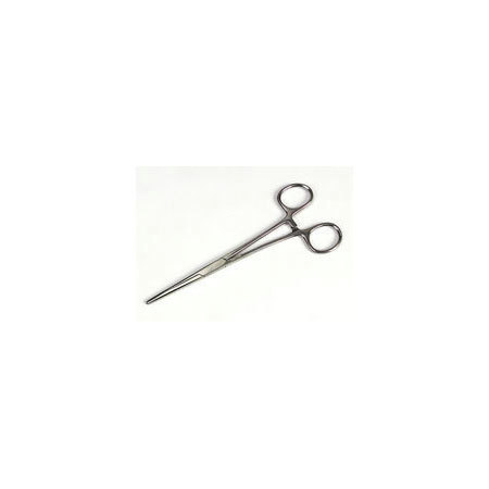 Straight Stainless Steel Hemostatic Kelly Forcep, 6-1/4in L