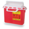 Recykleen Patient Room Sharps Collector, Red, 5.4qt