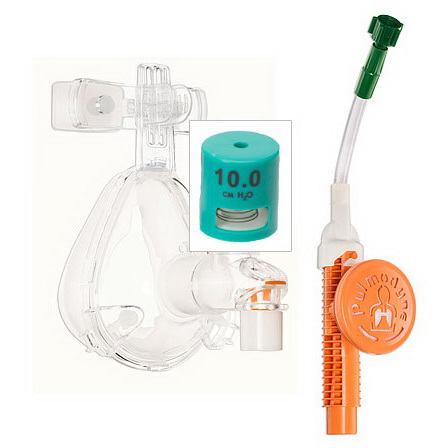 O2-MAX™ Fixed Flow CPAP System with 10cm PEEP Valve, DISS Connector, 4in Oxygen Hose, Adult Medium