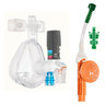 O2-MAX® Fixed System with Adult Large BiTrac ED Mask, 5-SET (5/7.5/10/12.5/15 cmH2O) Valve, Expandable Tubing, Filter, Nebulizer Included, Ohmeda Quik-Connect