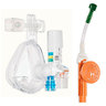 O2-MAX® Fixed System with Adult Large BiTrac ED Mask, 3-SET (5/7.5/10 cmH2O) Valve, Expandable Tubing, Filter, Nebulizer included