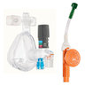 O2-MAX® Fixed System with Adult Medium BiTrac ED Mask, 5-SET (5/7.5/10/12.5/15 cmH2O) Valve, Expandable Tubing, Filter, Nebulizer Included