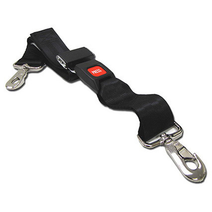 Plastic Side Release Buckle Strap w/ Metal Swivel Speed Clip Ends, 7ft