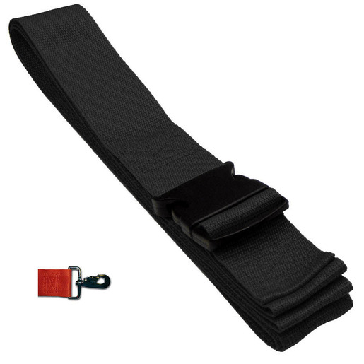 Plastic Side Release Buckle Strap w/ Metal Swivel Speed Clip Ends