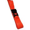 1-piece BioThane® G1 Cot Strap with Metal Push Button Buckle, 7ft L x 2in W, Orange