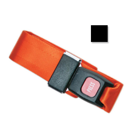 Metal Push Button Buckle Two Piece w/Loop End Straps, 3 Feet