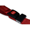 2-piece BioThane® G1 Backboard Restraint Strap with Metal Push Button Buckle and Metal Loop Ends, 5ft L x 2in W, Red