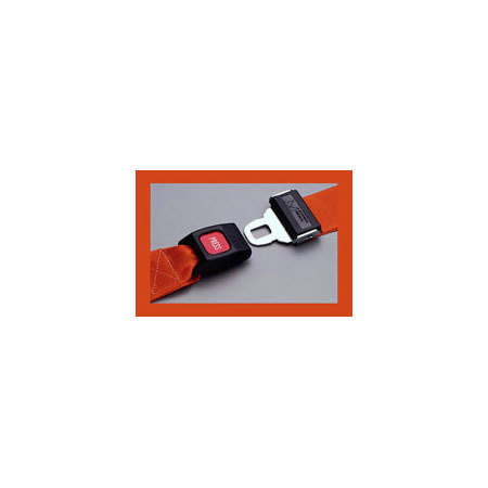 1-piece Impervious Vinyl Strap with Metal Push Button Buckle, 9ft L x 2in W, Orange