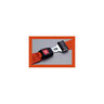 1-piece Impervious Vinyl Strap with Metal Push Button Buckle, 9ft L x 2in W, Orange