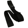 1-piece Polypropylene Cot Strap with Plastic Side Release Buckle, 9ft L x 2in W, Black