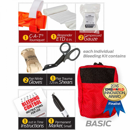 Public Access Individual Bleeding Control Kit, Basic