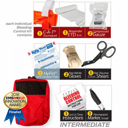 Intermediate Public Access Individual Bleeding Control Kit