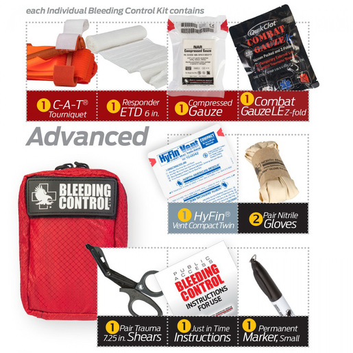 Advanced Public Access Individual Bleeding Control Kit