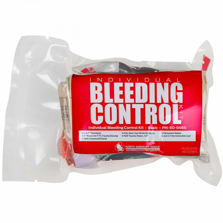 Public Access Bleeding Control Pack, Basic, Vacuum Sealed