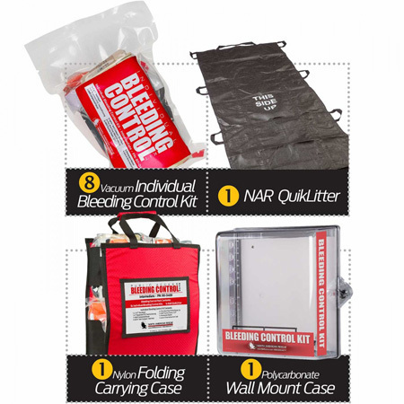 Public Access Bleeding Control Station, Intermediate, Clear