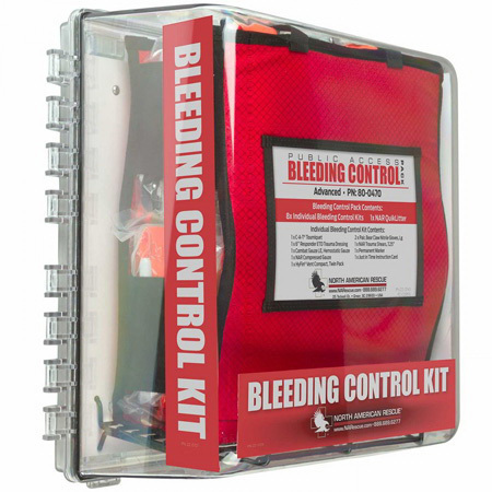 Public Access Bleeding Control Station, Advanced, Clear