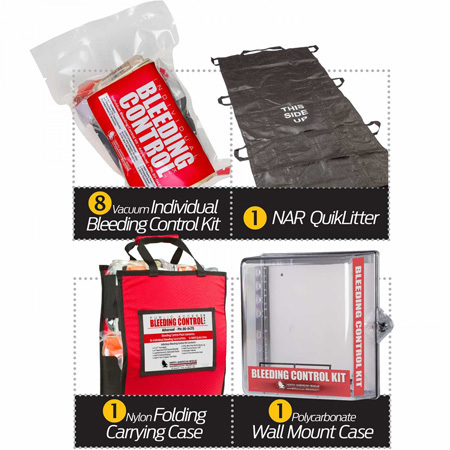 Public Access Bleeding Control Station, Advanced, Clear
