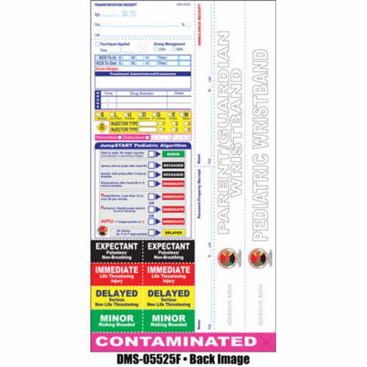 All Risk® Pediatric Triage Tags With Dual Wristbands
