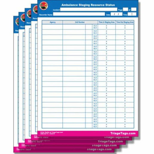 EMT3® Ambulance Resource Form, Refill Pack