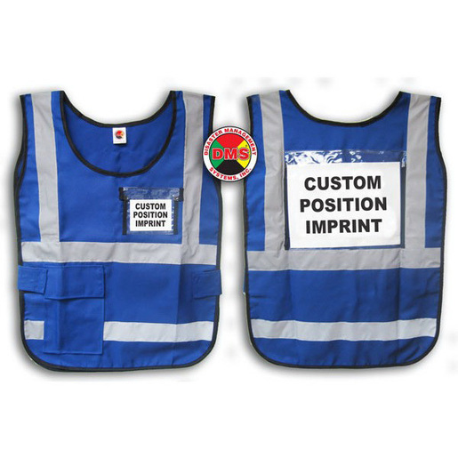 Window-Style Custom ICS Vests with Position Card
