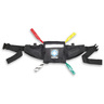 Deluxe Triage Belt with Large Front Pocket, 2 Outside Pockets and Lanyard Keeper, Black, 9in x 9in x 2in