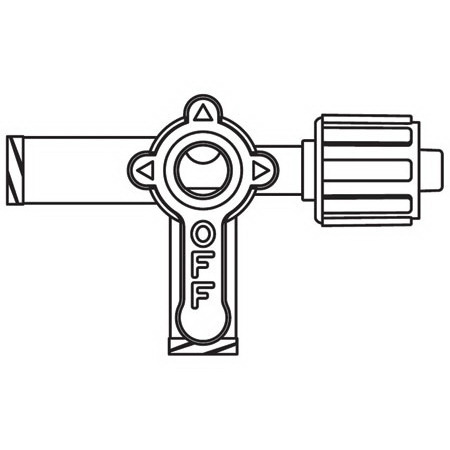 3-Way Stopcock with Swivel Male Luer Lock