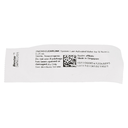 Clearlink™ Luer Activated Valve with Male Luer Lock Adapter