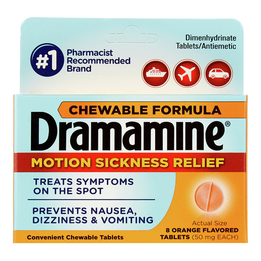 Dramamine Chewable Tablet, 50mg