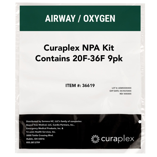Curaplex® NPA Kit Contains 20-36FR, 9-pack