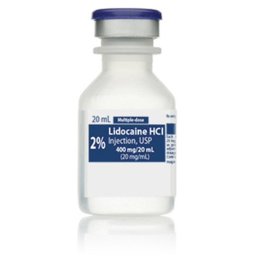 Lidocaine 2%, 20mg/mL, 20mL Vial